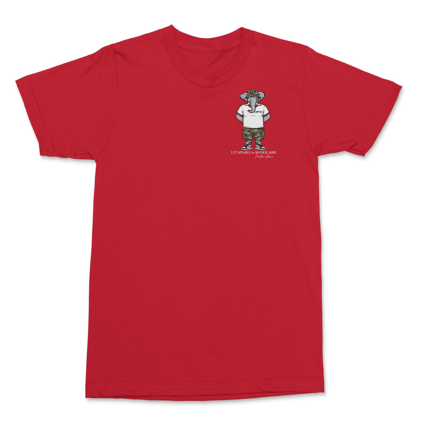 LYT Elephant Camo Logo Print T-shirt