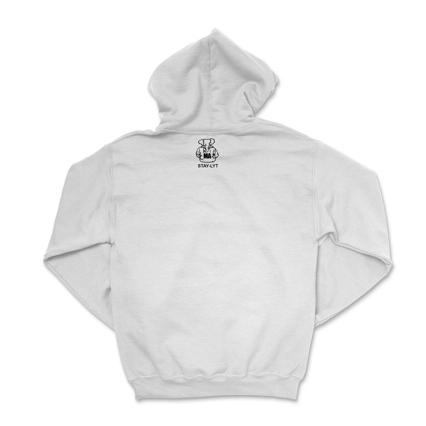 LYT Vogue Letter Printed Hoodie (White/Black)