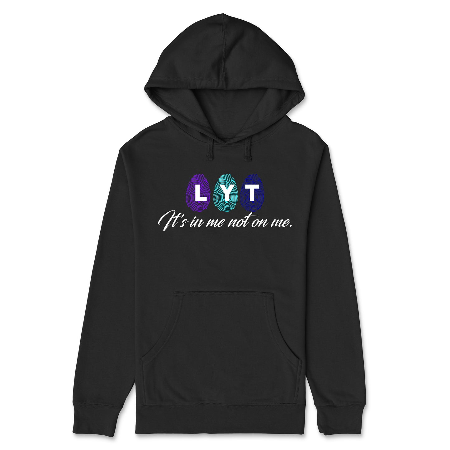 FINGERPRINT BLACK HOODIE