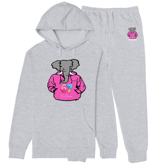Kids Grey/Pink sweatsuits