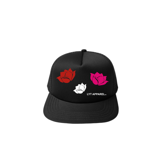 LYT Black Rose Trucker Plain