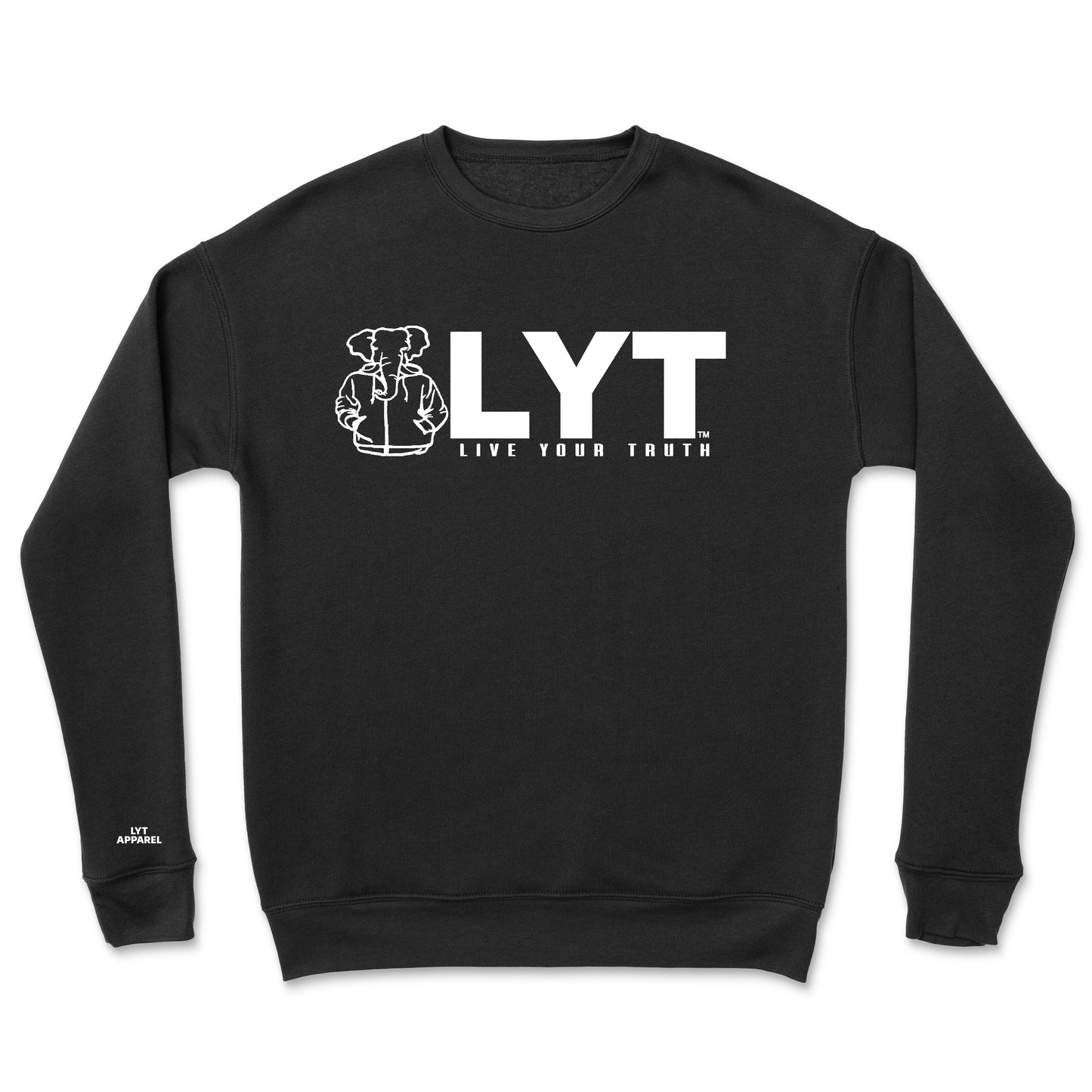 Elephant Logo Crewnecks (Black/White)