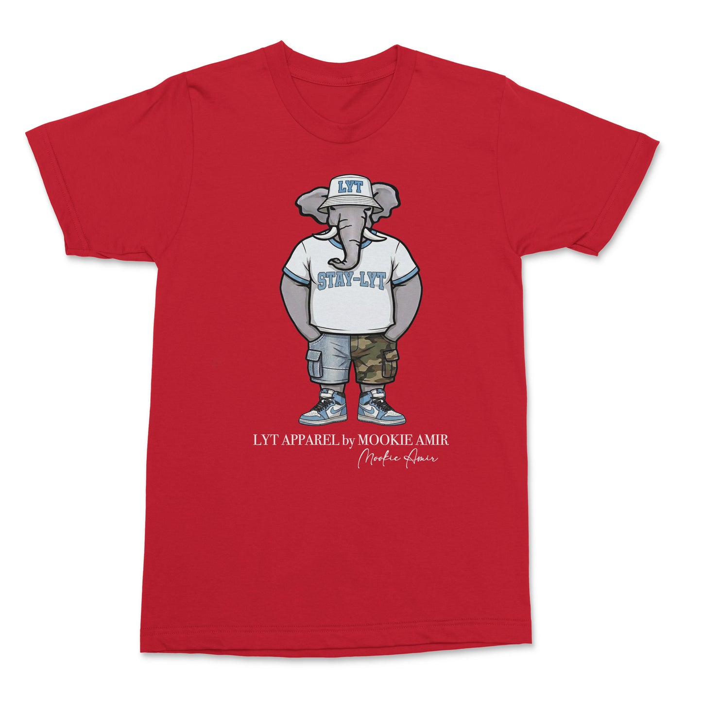 LYT Light Blue Elephant Logo T-shirts