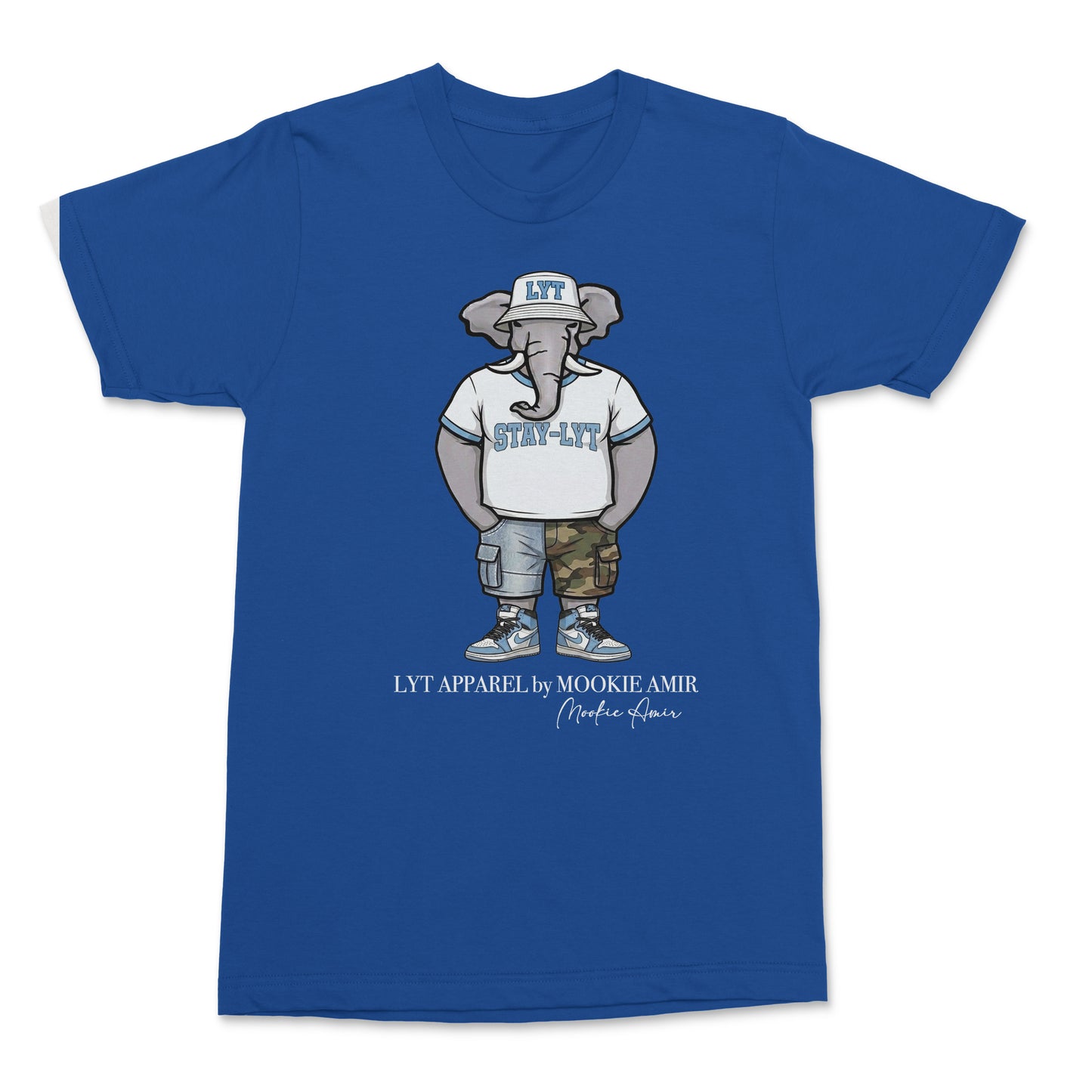 LYT Light Blue Elephant Logo T-shirts