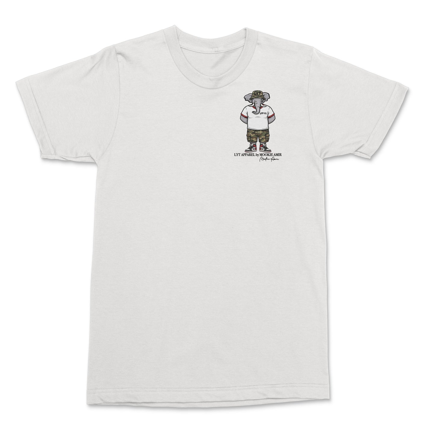 LYT Elephant Camo Logo Print T-shirt