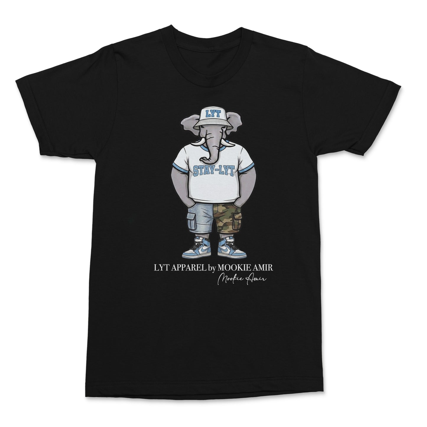 LYT Light Blue Elephant Logo T-shirts