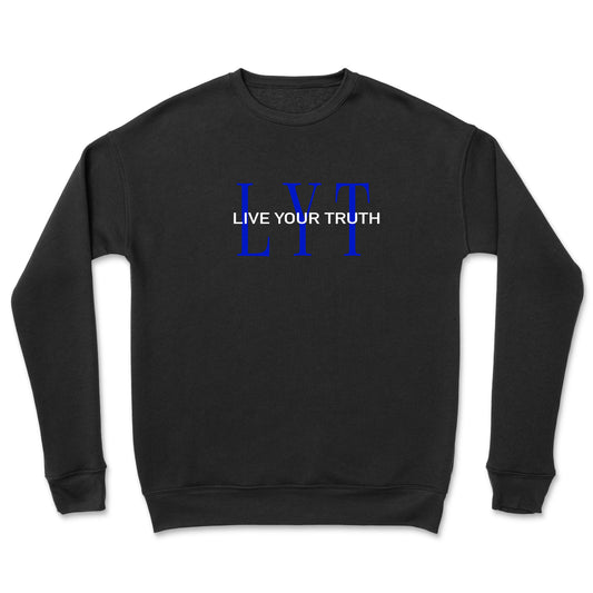 LYT APPAREL- LYT BLK Crewneck (Blue/White)