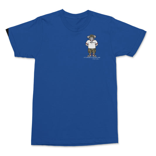 LYT Elephant Camo Logo Print T-shirt