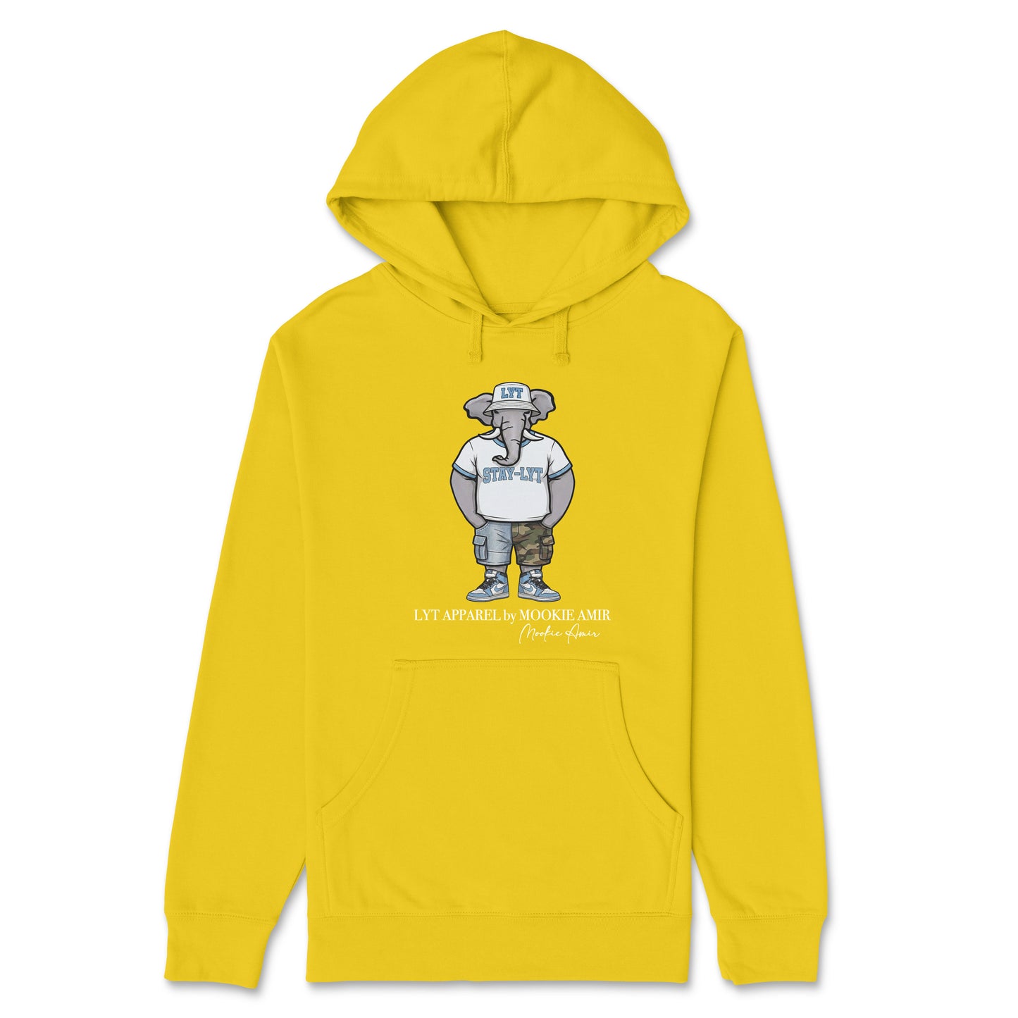 LYT Light Blue Elephant Logo Hoodie