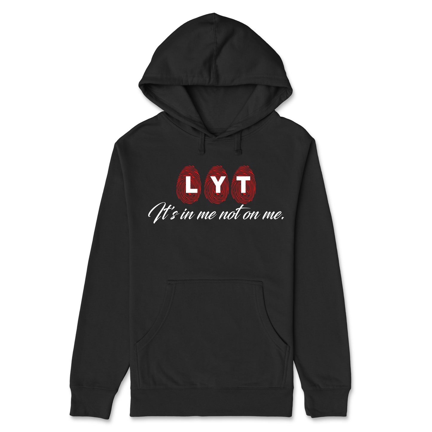 FINGERPRINT BLACK HOODIE