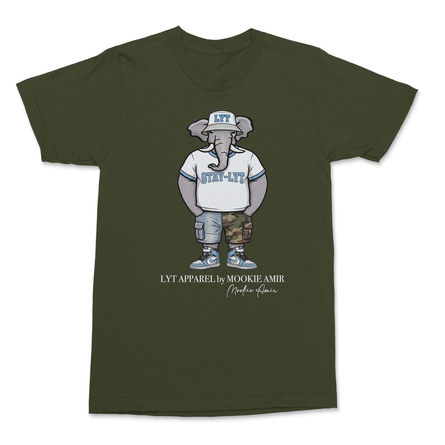 LYT Light Blue Elephant Logo T-shirts