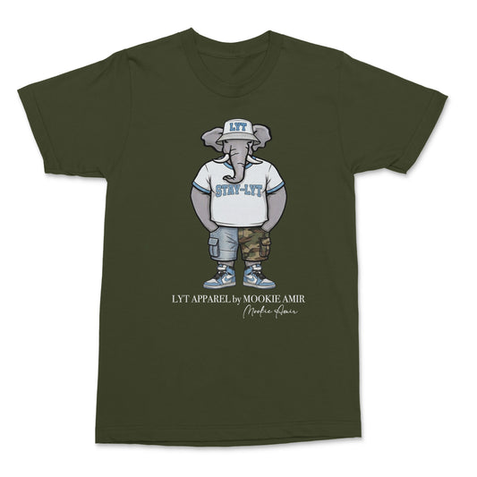 LYT Light Blue Elephant Logo T-shirts