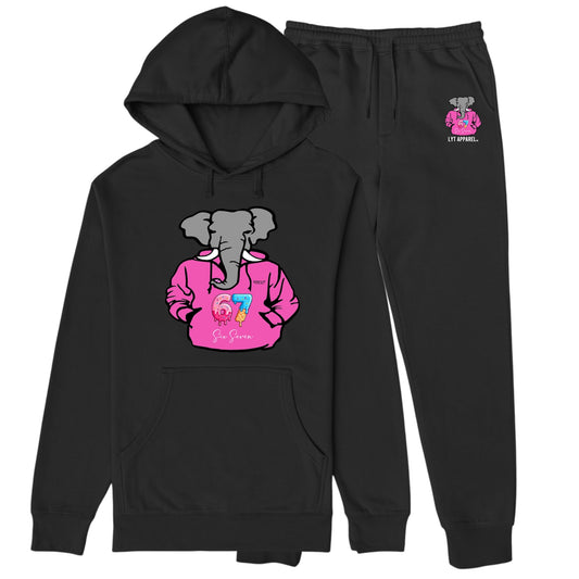 Kids Black/Pink sweatsuits