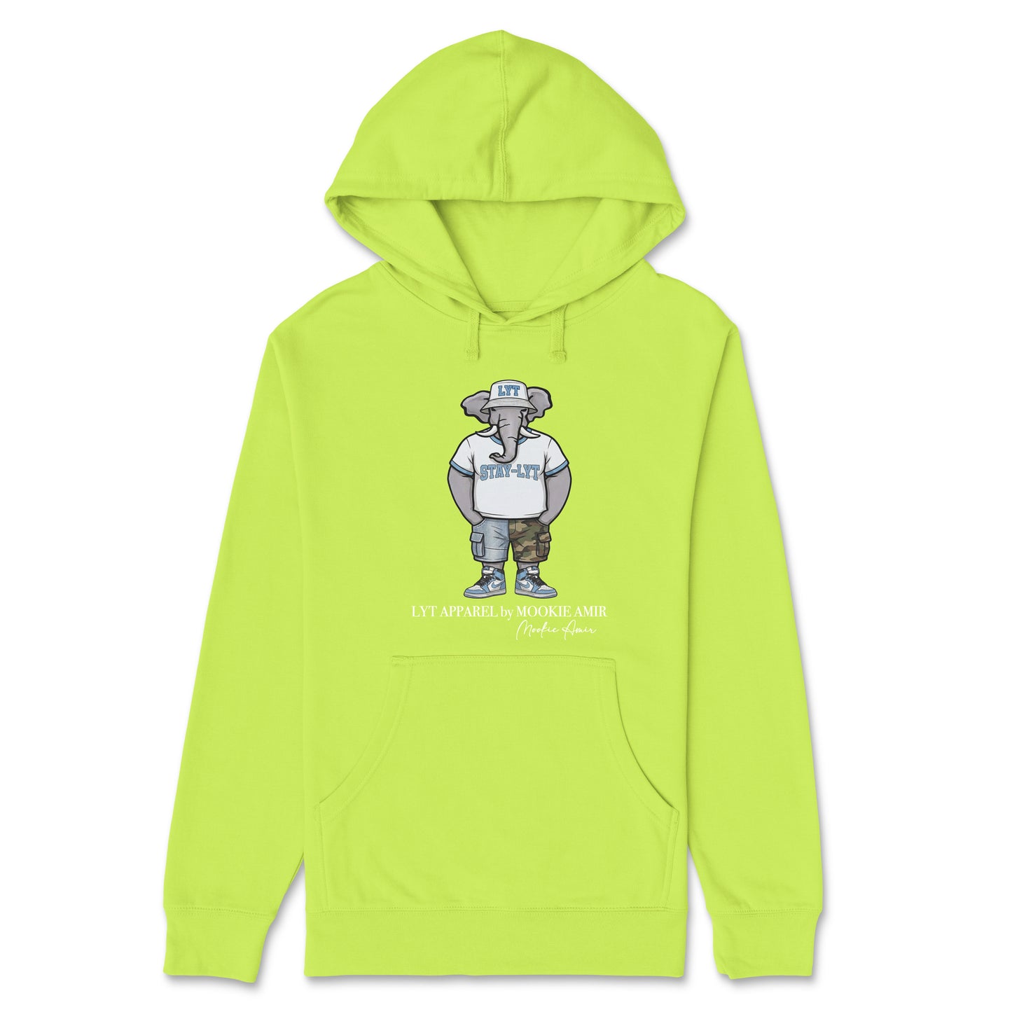 LYT Light Blue Elephant Logo Hoodie