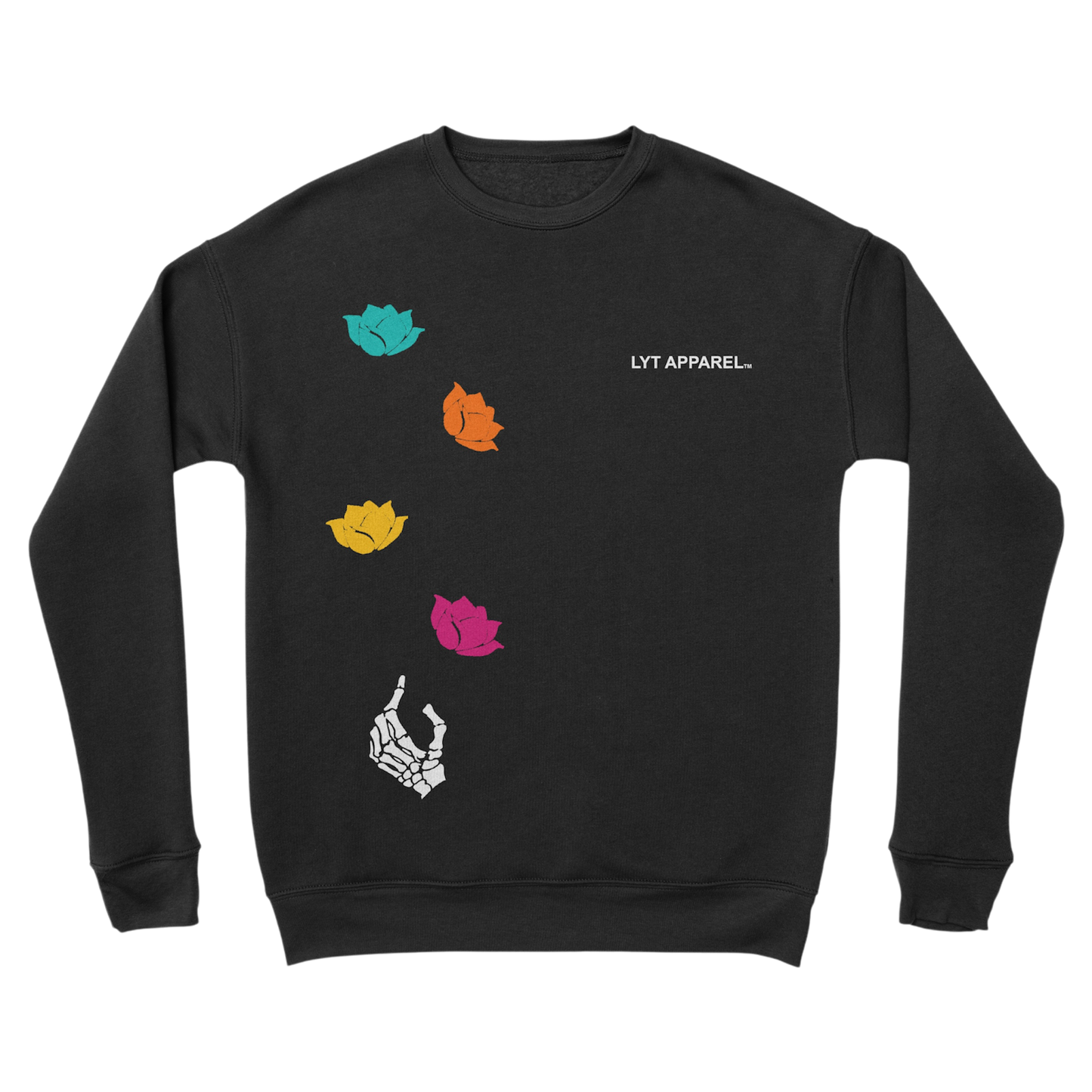 LYT Rose Crewneck Black