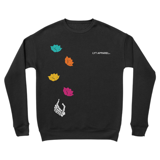 LYT Rose Crewneck Black