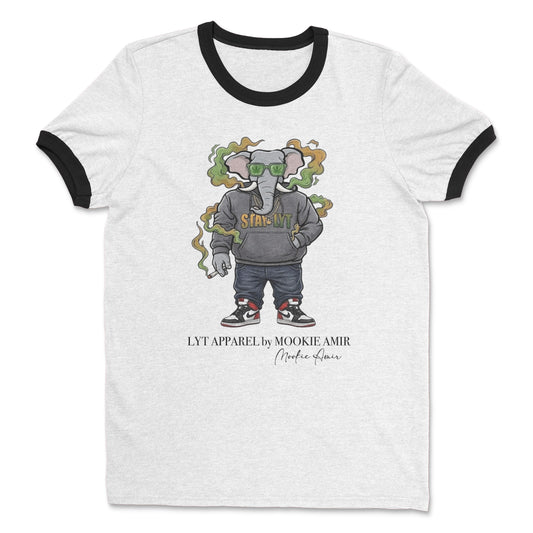 LYT APPAREL SMOKING ELEPHANT T-SHIRT
