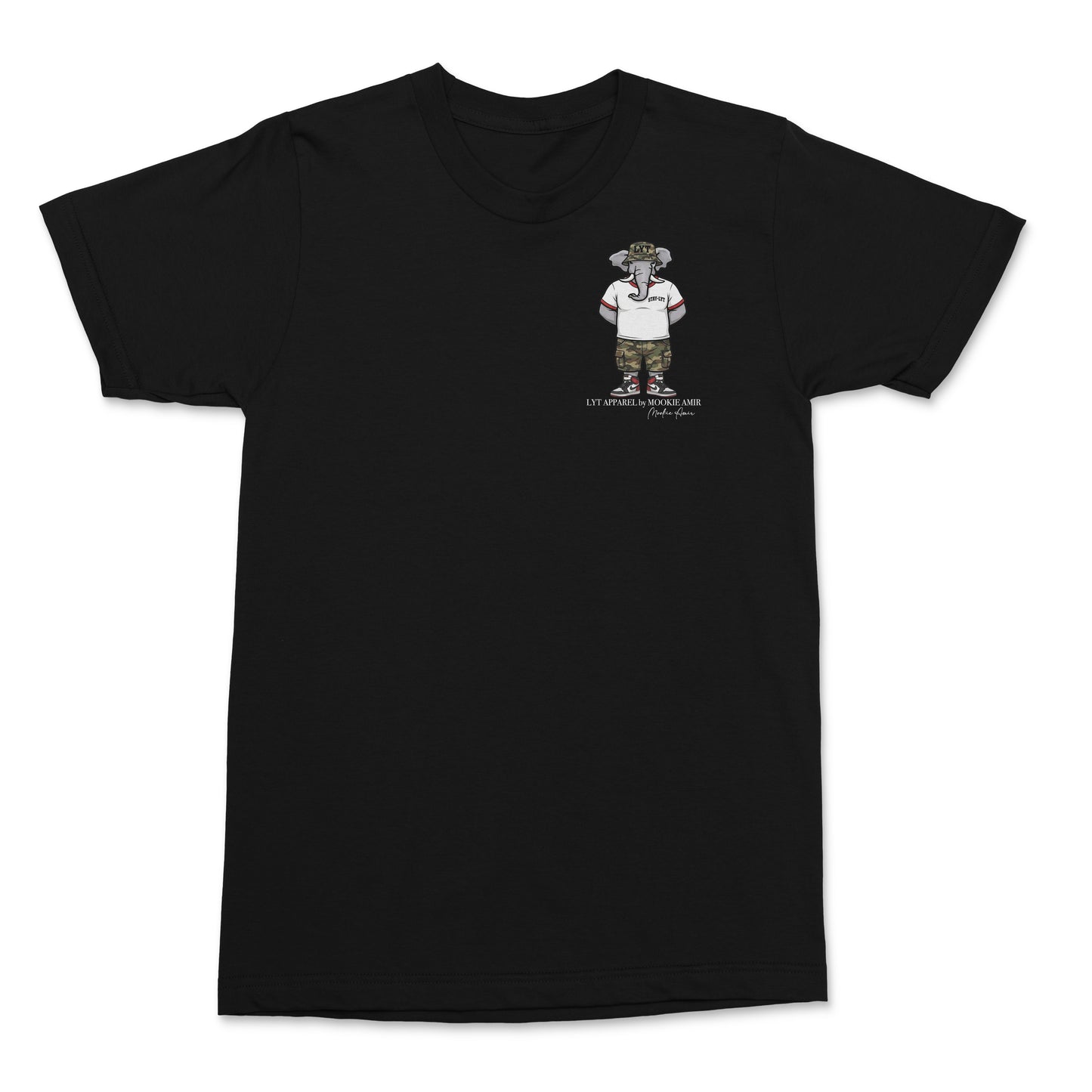 LYT Elephant Camo Logo Print T-shirt