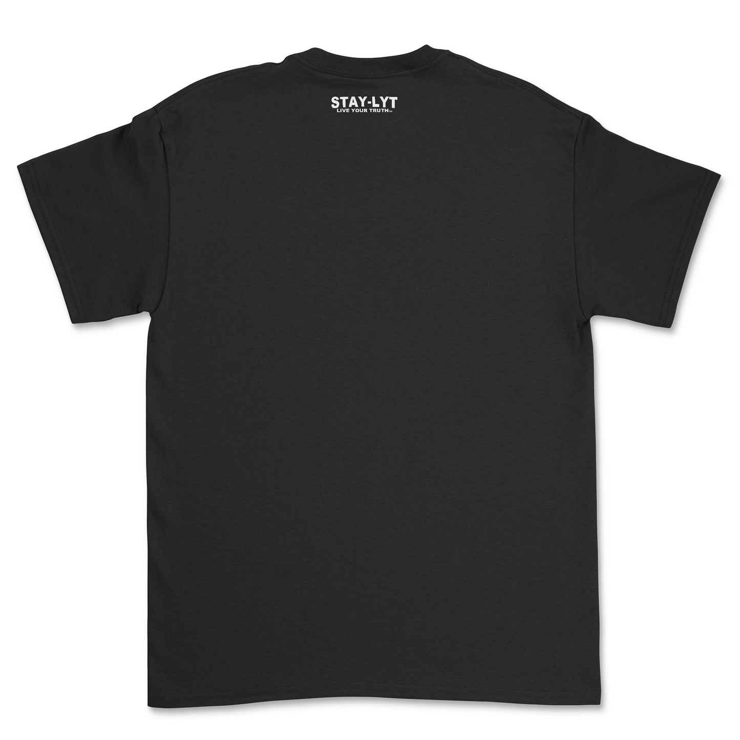 NEON FINGERPRINTED BLK TEE