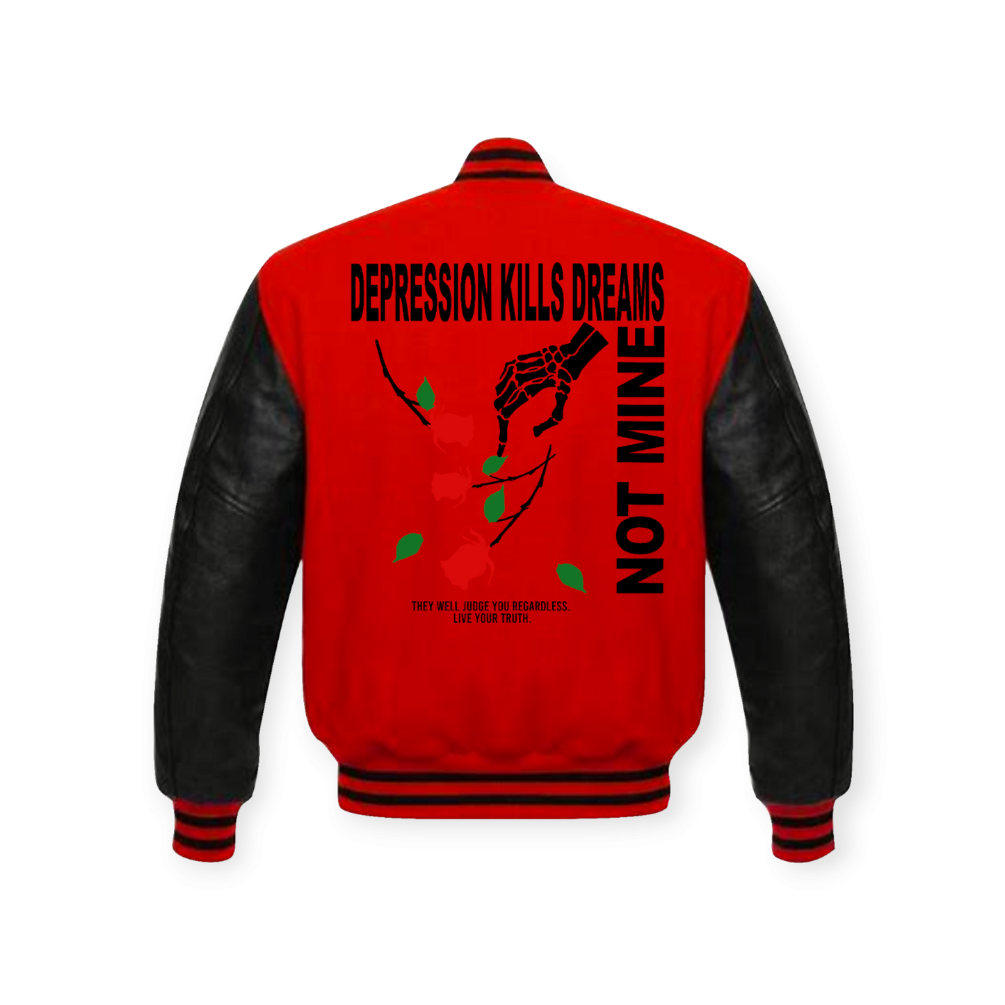 Mookie Amir Custom Varsity Jacket (Red/Black)