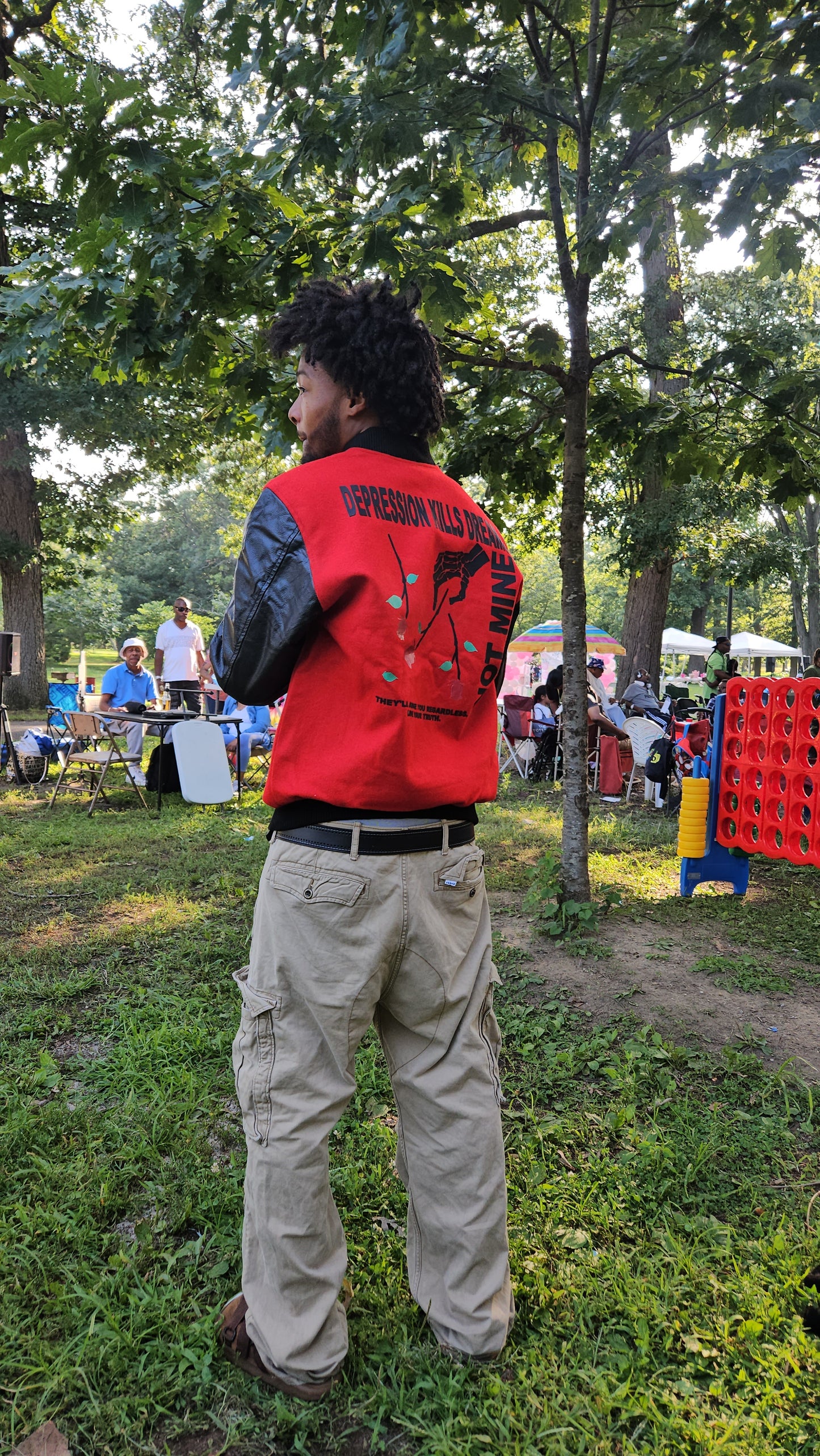 Mookie Amir Custom Varsity Jacket (Red/Black)